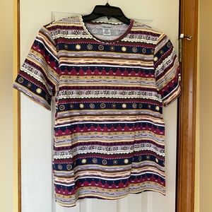 Cabin Creek women’s short sleeve top multicolored
